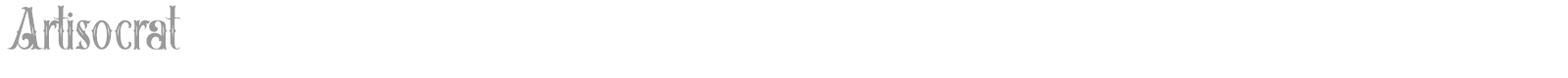 Artisocrat font preview